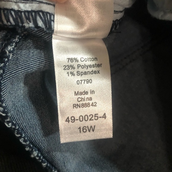 NWOT No-gap Skinny Jeans Paint/Bleach Splatter 16W - Picture 15 of 15